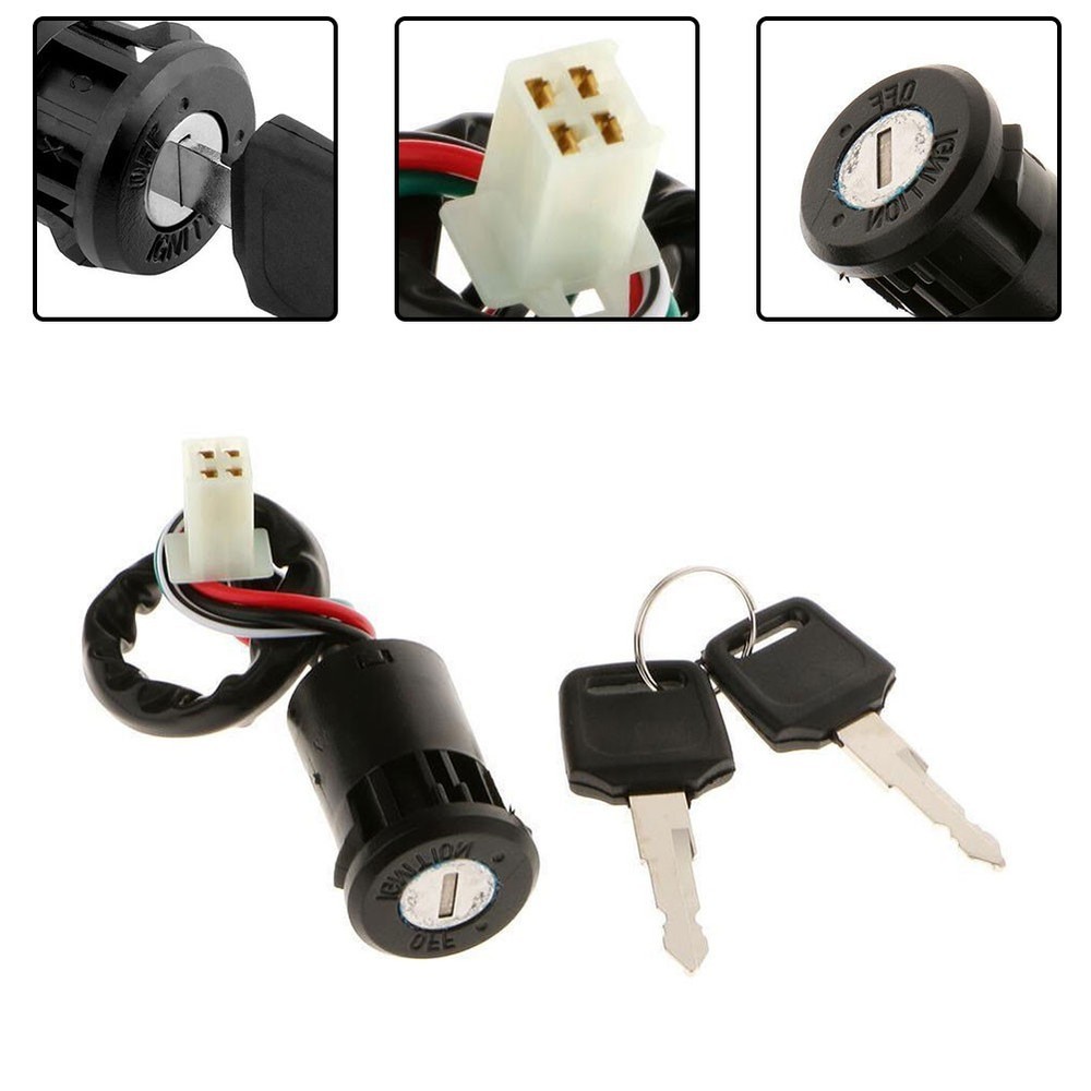 Essential Replacement Ignition Switch For 4 Wire Connection And 2 Keys