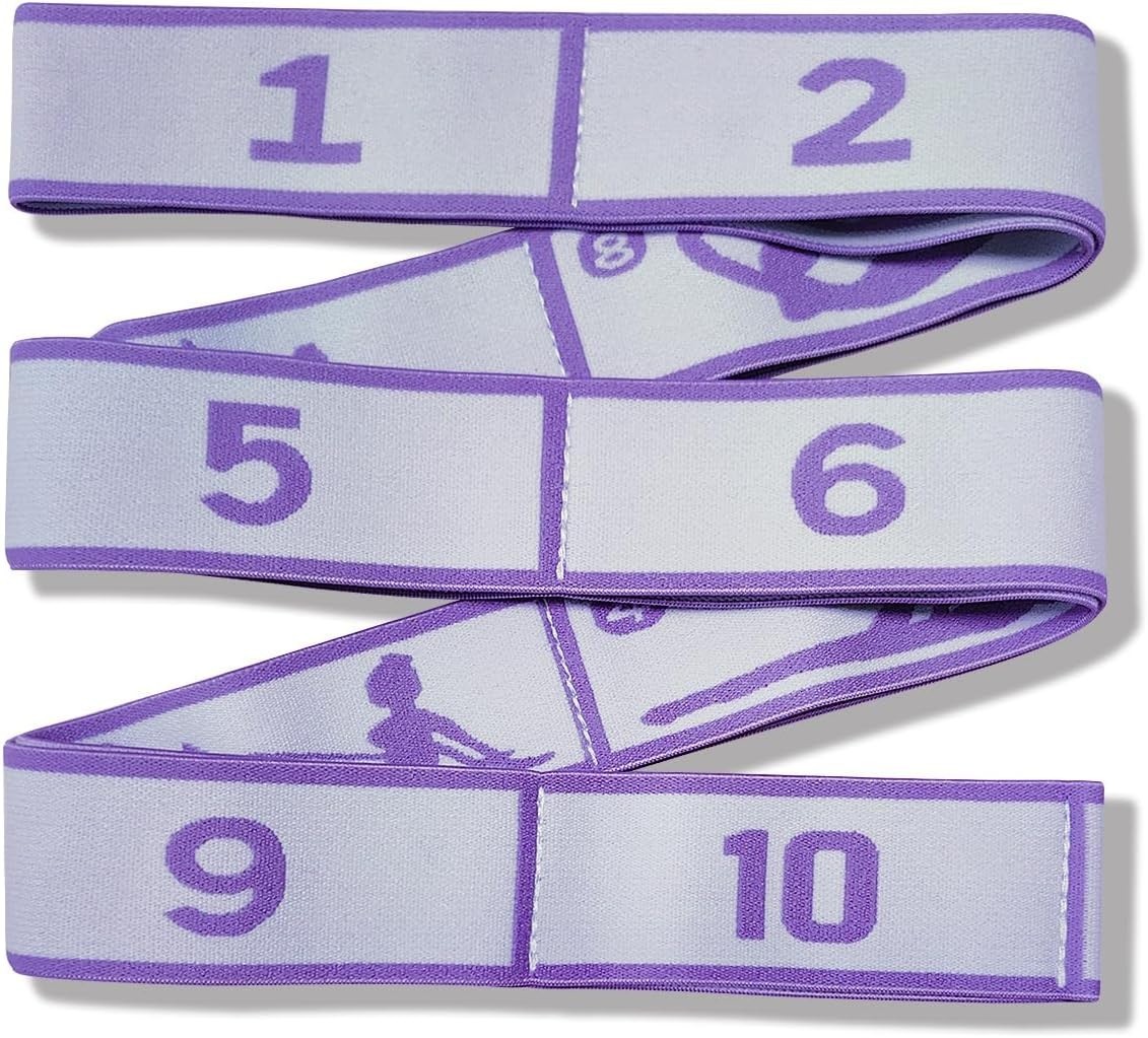 Stretch Bands for Exercise, Elastic Yoga Stretching Strap, Flex Strap 10 Loop...
