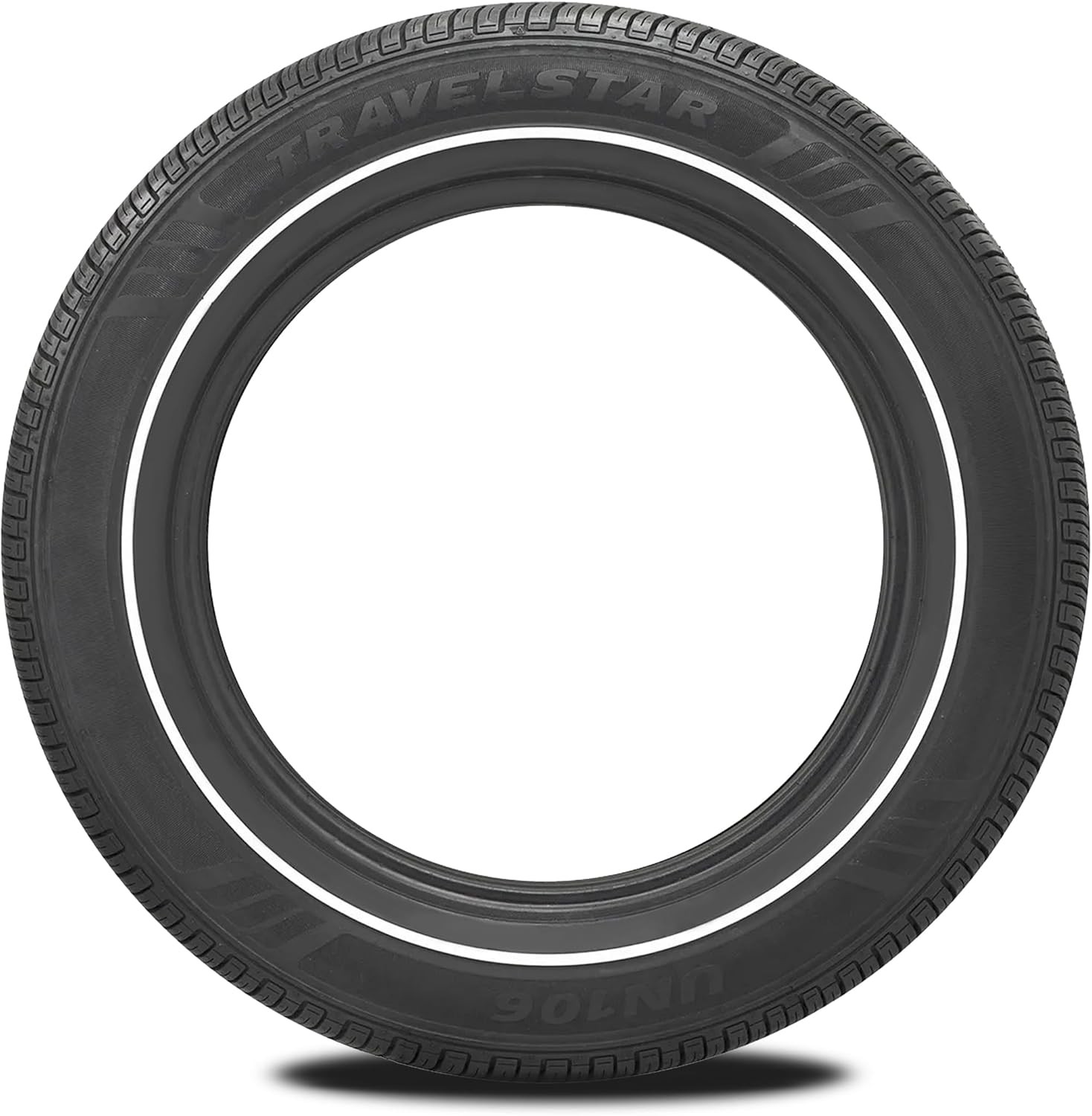 Set of 4 Travelstar UN106 215/70R15 98T 18mm White Wall A/S Passenger Car Tire