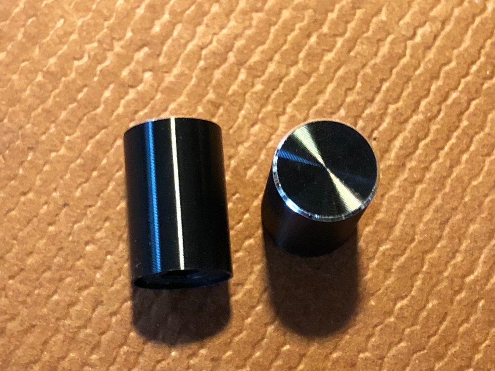 2 New Marantz BLACK Button Cover Knobs for Switch Vintage Receiver Pushbutton