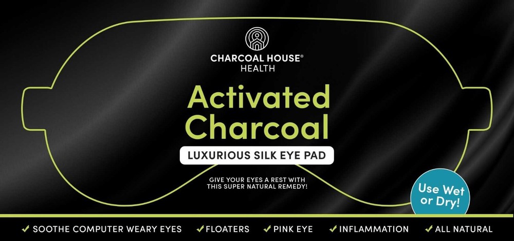 Activated Charcoal Luxurious Silk Eye Pad Mask