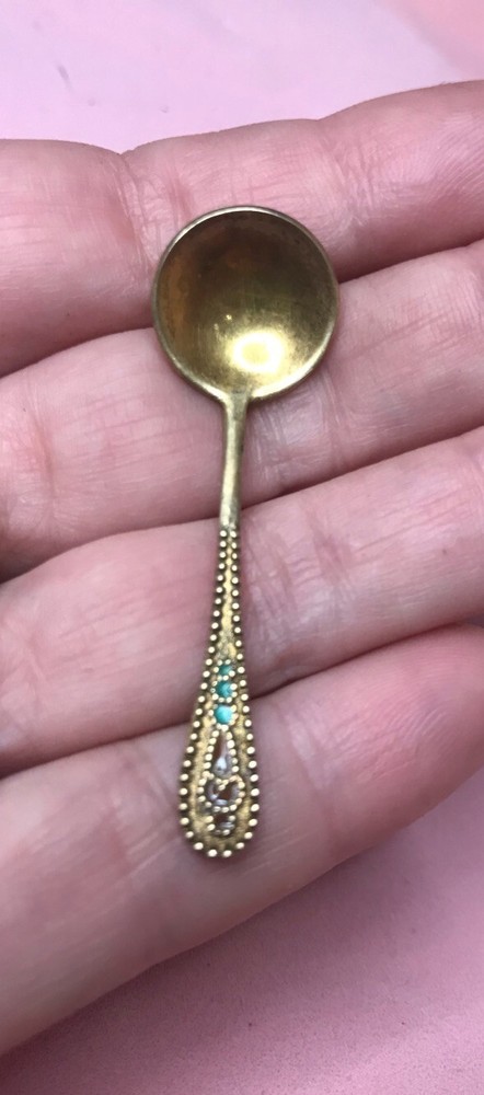 vintage small spoon silver 875