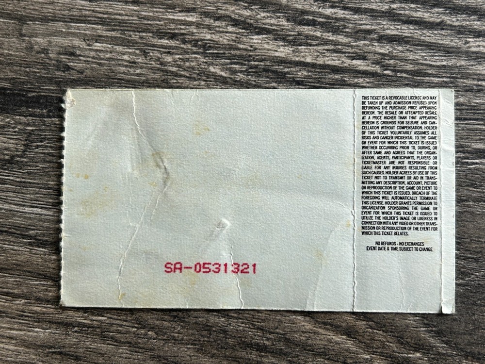 KISS Ticket Stub Alive Reunion Concert Tour April 19 1997 Iowa Vintage Kiss