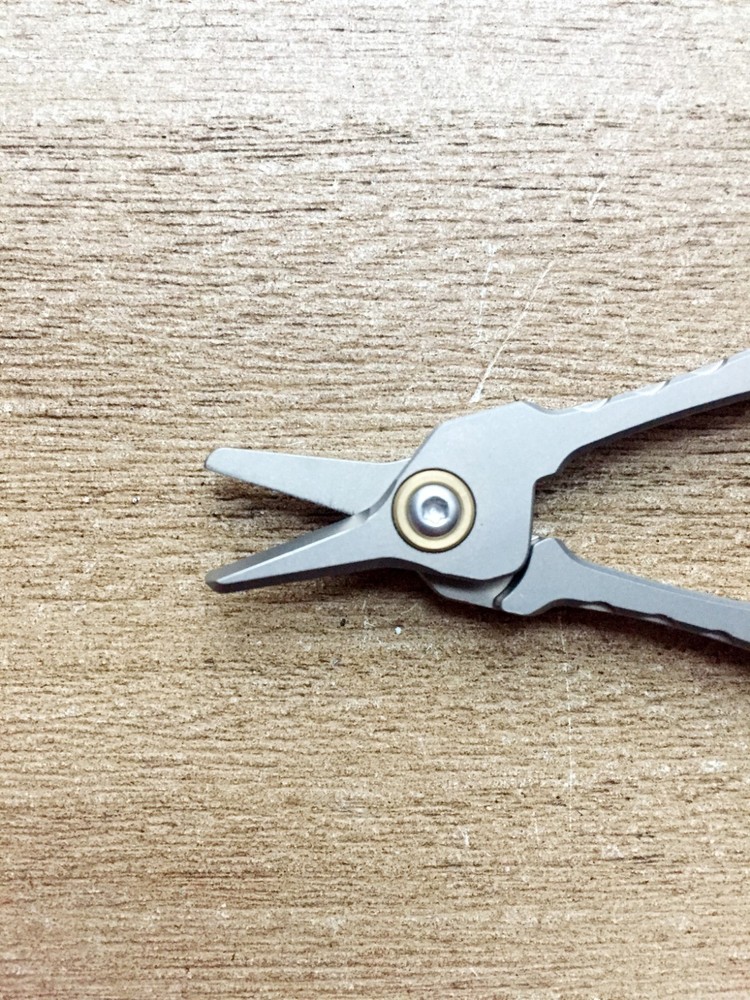 Titanium Mini Scissors Keychain Utility Folding Shears Feather Light Pocket EDC