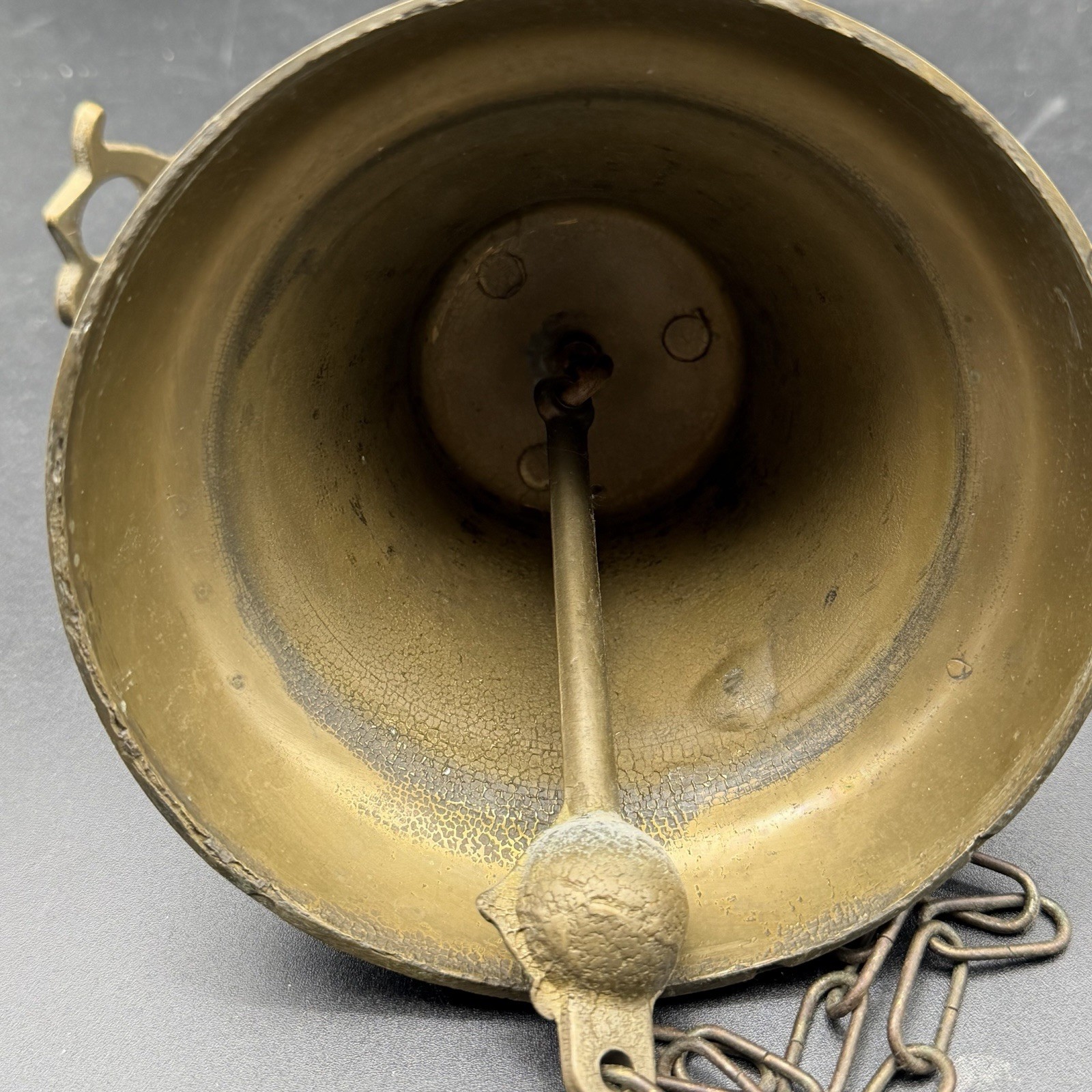 Vintage Wall Mount Hanging Bell Solid Brass