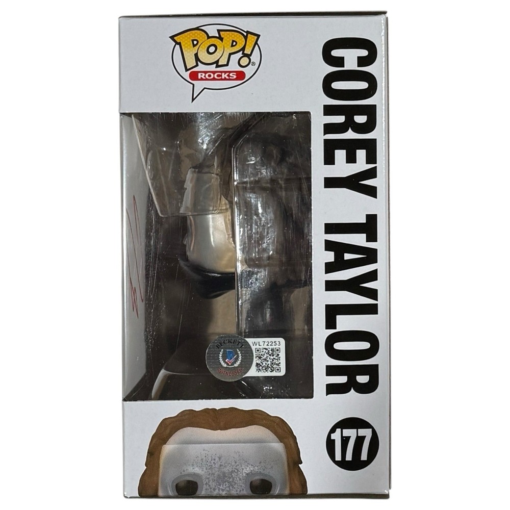 Corey Taylor Slipknot Signed Autograph Funko Pop Rocks #177 Proof Beckett COA