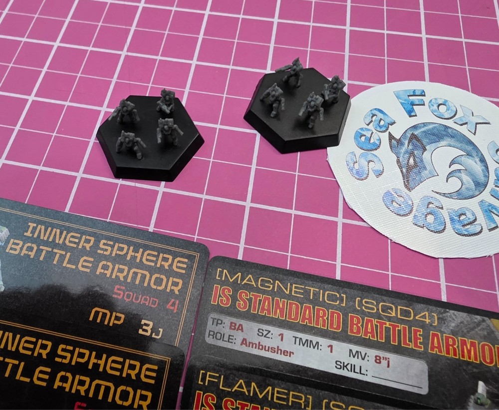 BattleTech -- Inner Sphere Battle Armor x 2 + Cards