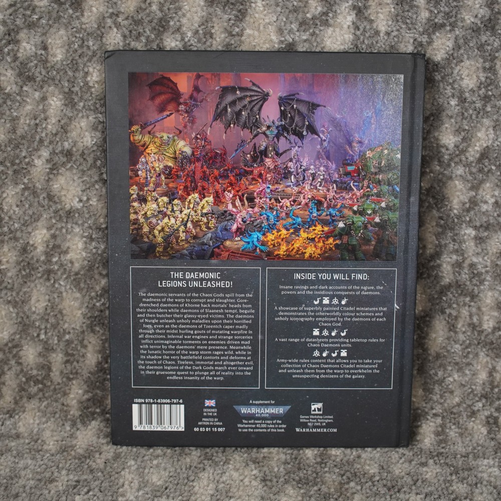 Warhammer Codex Chaos Daemons 2022 Hardcover Great Condition