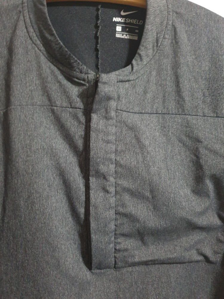 Nike Shield Golf Jacket Top 1/2 Zip Grey Size Small