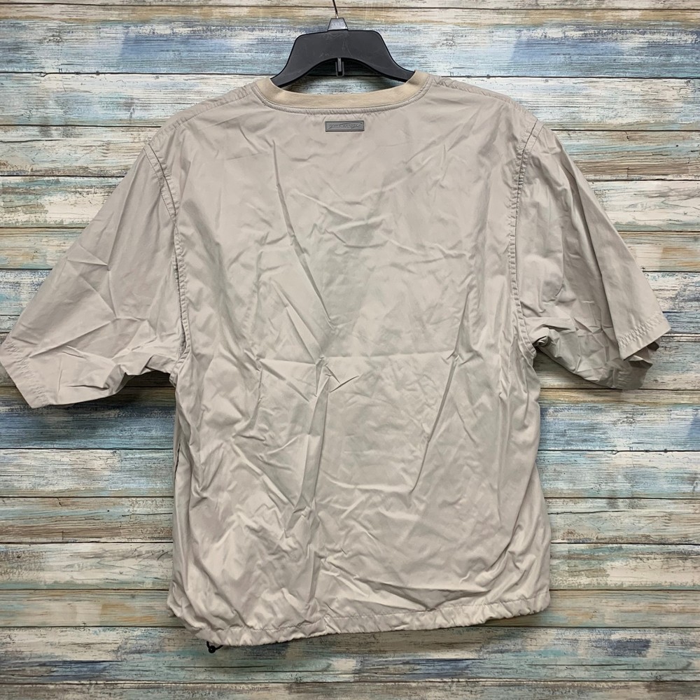 Page & Tuttle Mens Golf Pullover Large Windbreaker SkyView Golf Beige