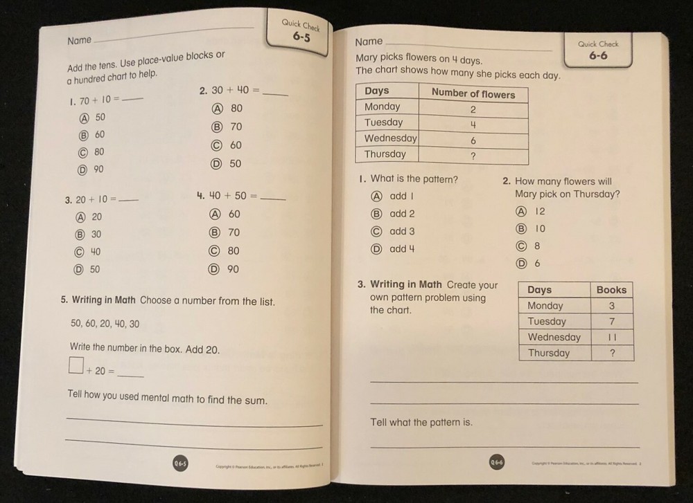 2nd Grade - Pearson enVision ASSESSMENT SOURCEBOOK - Common Core (2012)