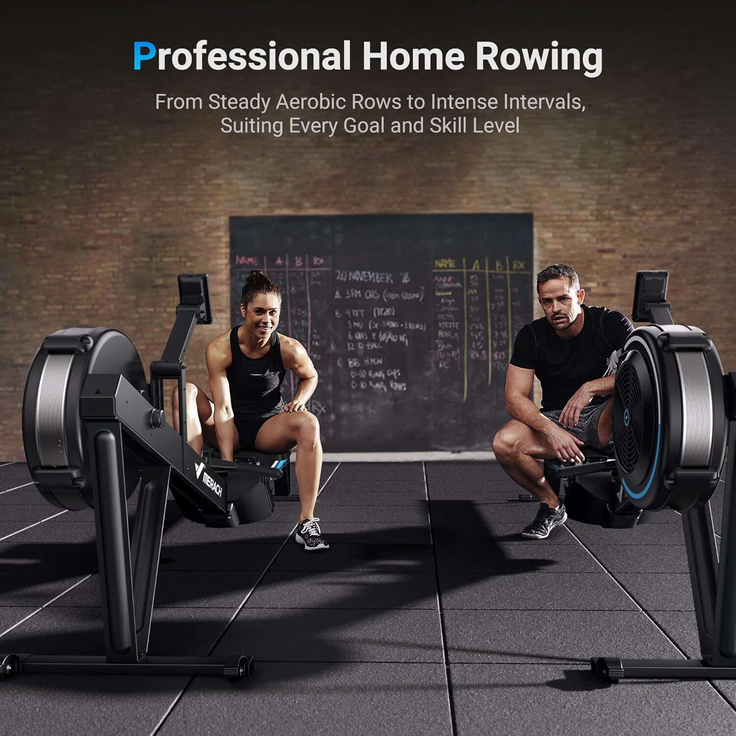 MERACH R11 Air Resistance Professional Indoor Rowing Machine Workout Exercise