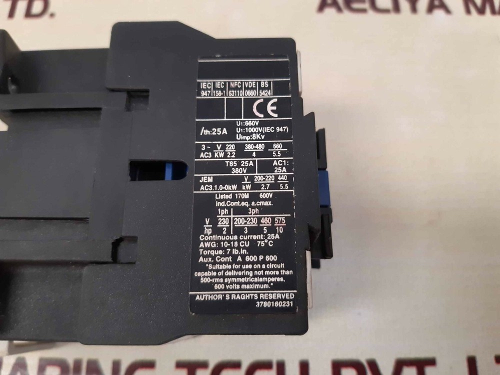 Minss tc1d0910 contactor