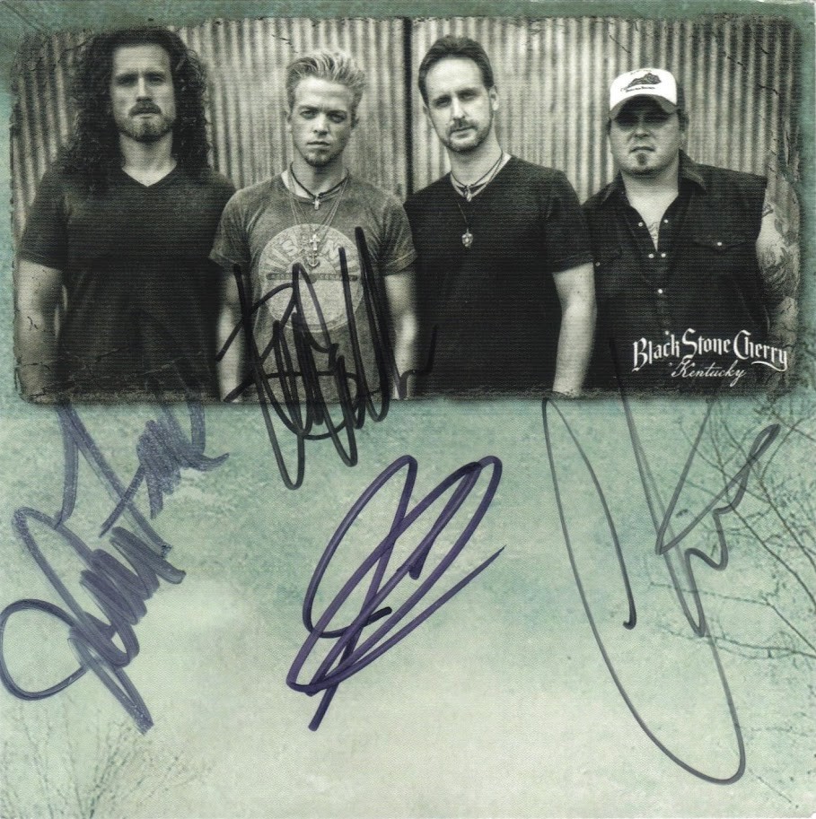 Black Stone Cherry Kentucky Signed Autographed CD Insert