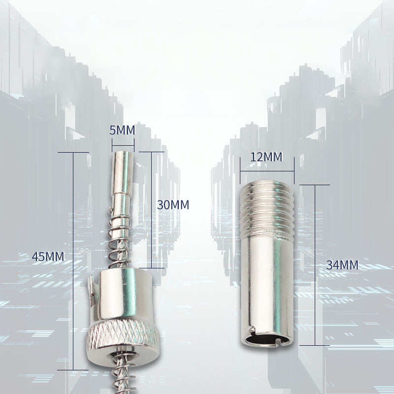 M12 Threaded K-type Thermocouple Temperature Sensor Probe Snap Fit 1M-5M Cable