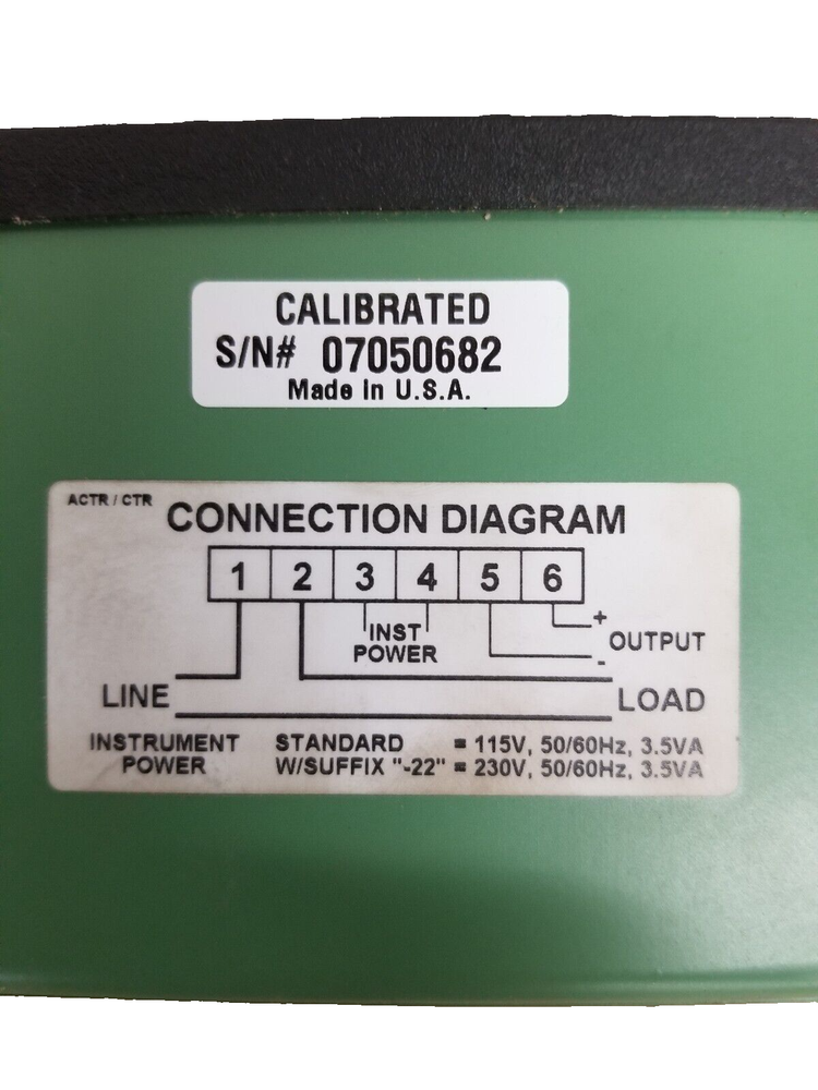 Ohio Semtronics CTR-005EY04 Current Transducer input 0-5 A2C Output 4-20 MADC