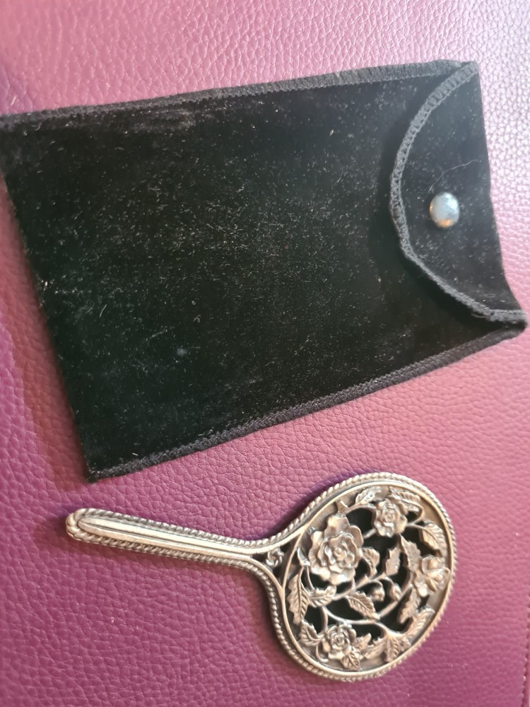 Vanity Mirror with Roses approx 11cm