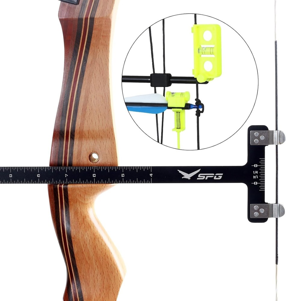 Bow Square Bow Level Kit 2 Pack Archery Bow String Level Turning Kit and T Sh...