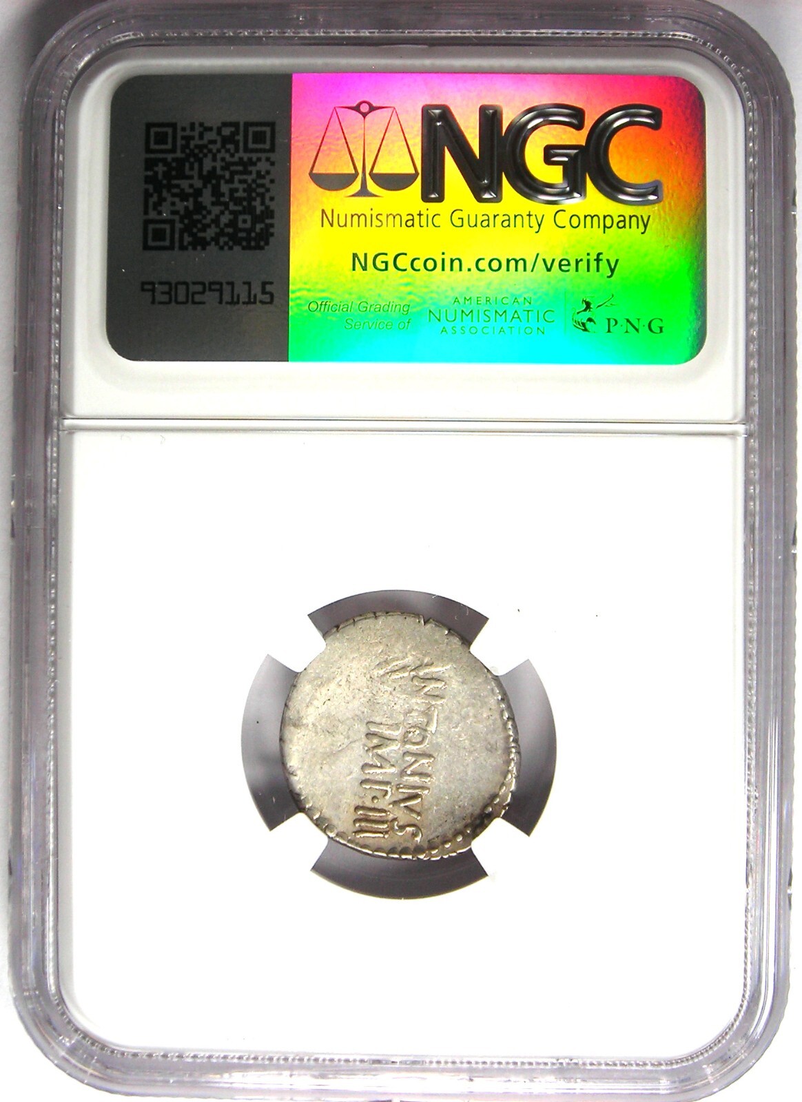 Marc Antony AR Denarius Portrait Silver Coin 33 BC - Certified NGC XF (EF)