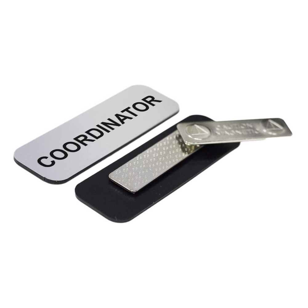Coordinator 1 x 3" Name Tag/Badge, (3 Pack)