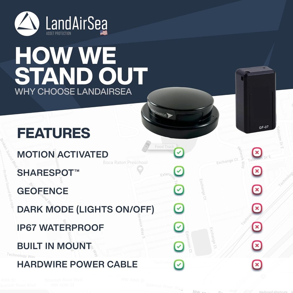 GPS Tracker - Includes Waterproof Hardwire Kit and Permanent Mount. Perfect f...