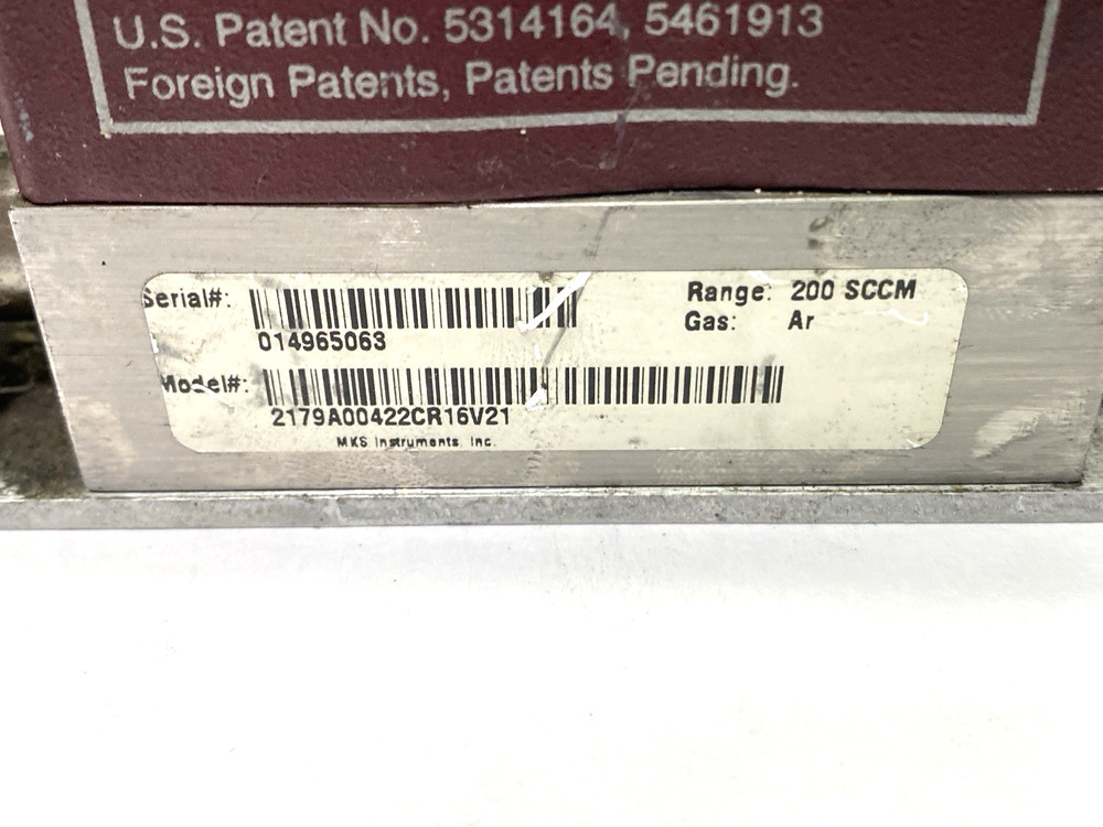 MKS Instruments 2179A00422CR16V21 Mass Flo Flow Switch Controller 200 SCCM Range