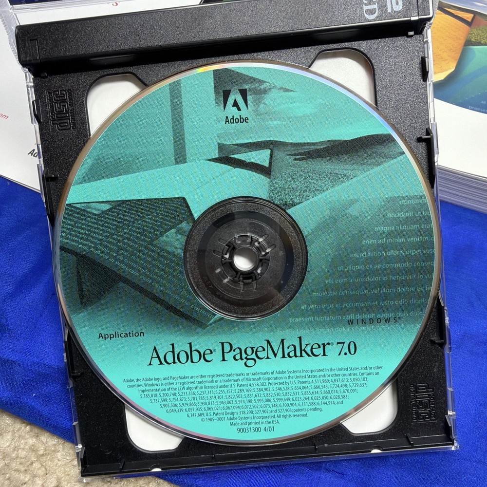 Adobe PageMaker 7.0 for Windows/Macintosh 2 Disc Set with Key Code