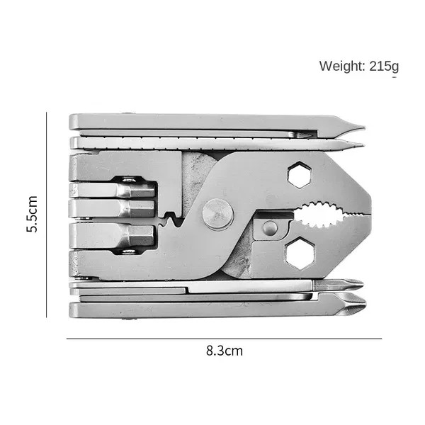 25 in 1 Multitool High Quality Folding Wire Cutter Plier with Screwdrivers; Mult
