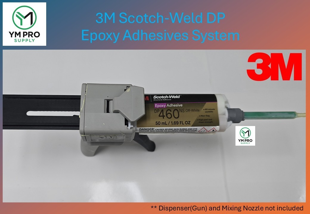 3M Scotch-Weld Epoxy Adhesive DP460NS, Off-White, 50 mL Duo-Pak
