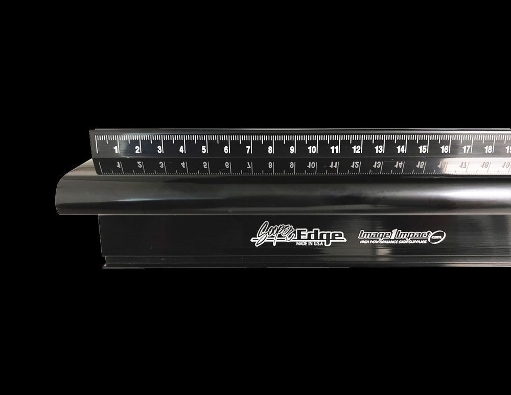 52" SOOPER EDGE Black Anodized Safety Ruler