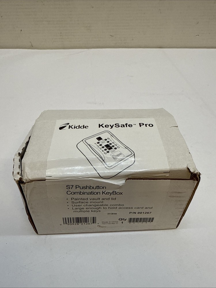 Kidde 001267 KeySafe Pro S7 Pushbutton Combination KeyBox New