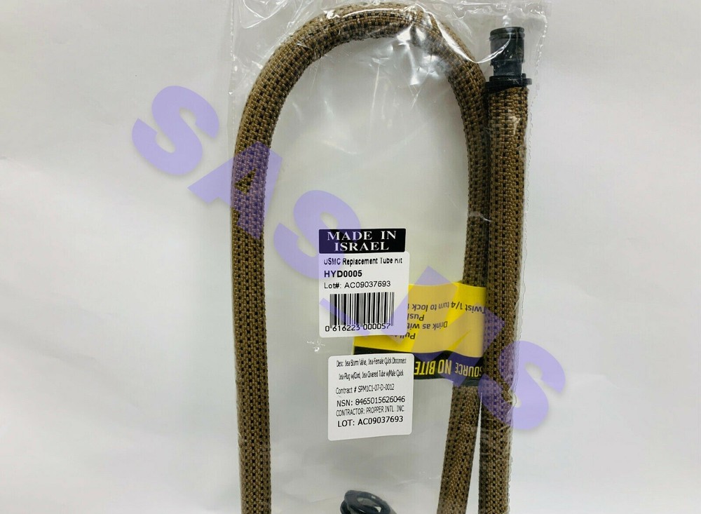 PROPPER USMC SOURCE COYOTE HYDRATION SYSTEM REPLACEMENT TUBE KIT HYD0005 6046