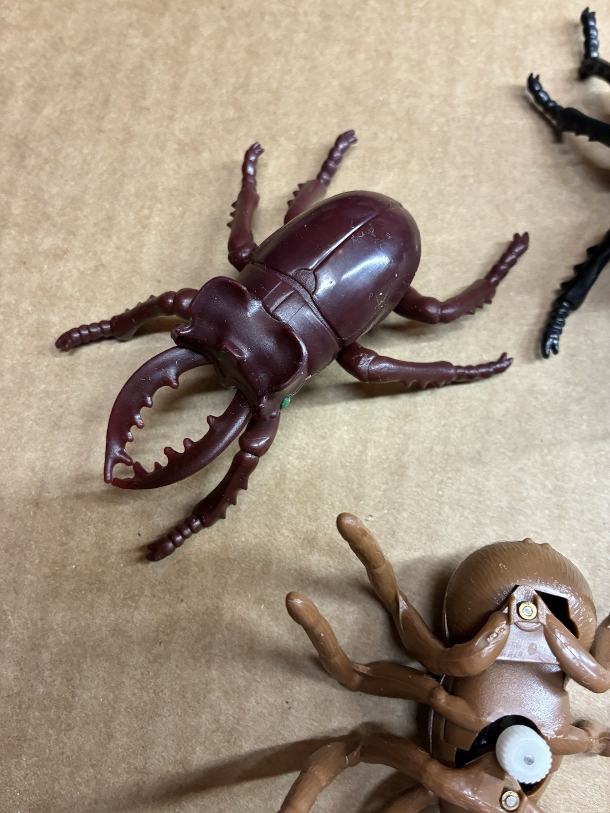 VINTAGE TOMY TOYS UGH -A - BUGS BEETLE WIND UP TOY Spider Bug 3 Total