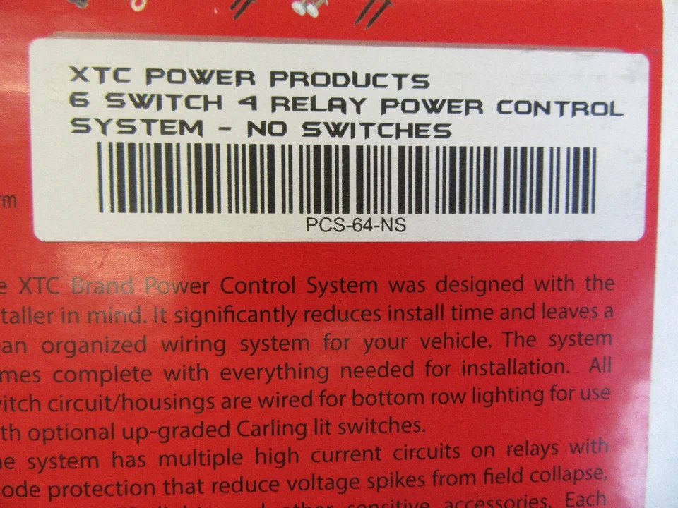 XTC Power Products - PCS-64-NS - 6 Switch Power Control System w/o Switch