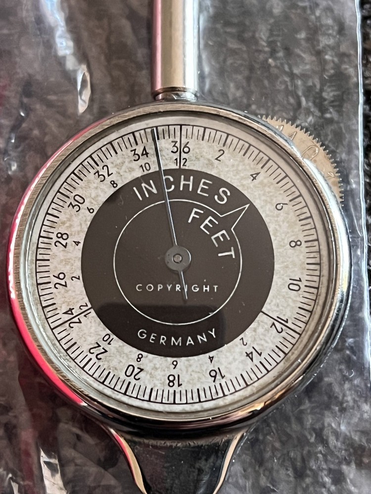 Vtg Brookstone #2962 Map Meter Opisometer W/ Instructions