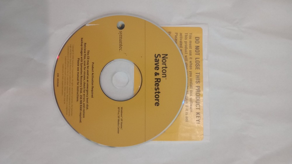 Symantec Norton Save & Restore Windows XP With Key