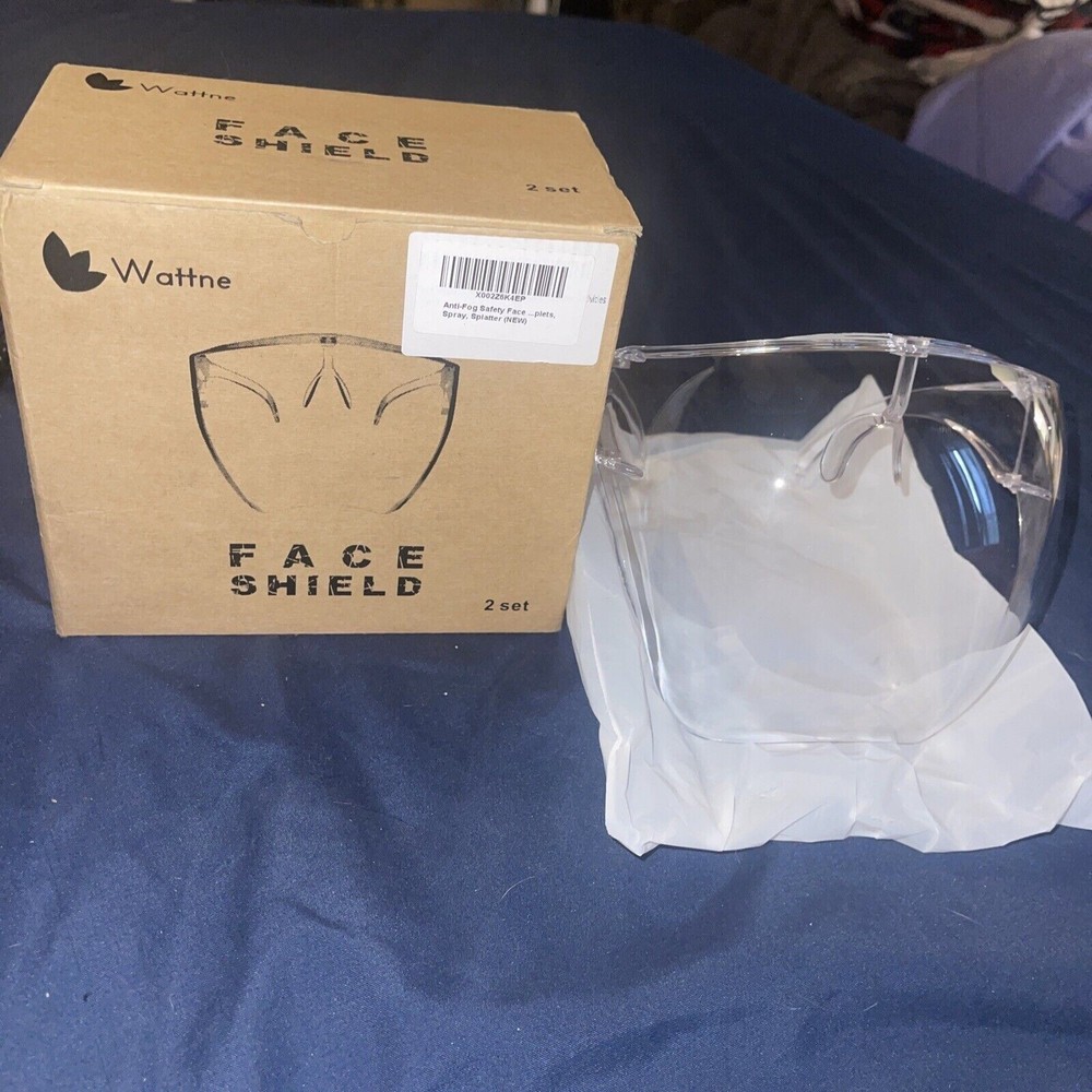 Face Shield, Clear Safety Face Shields with Frame Detachable Full Face Protec...