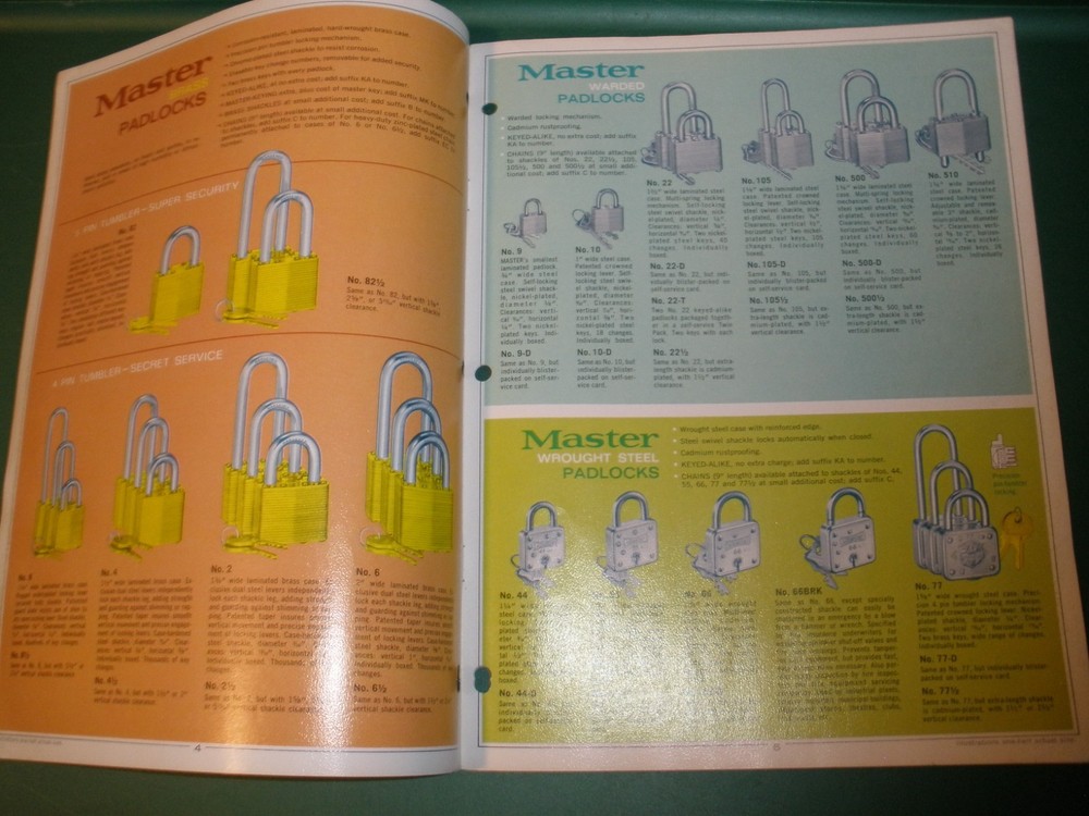 Vintage Master Locks Catalog No 74 (R3)