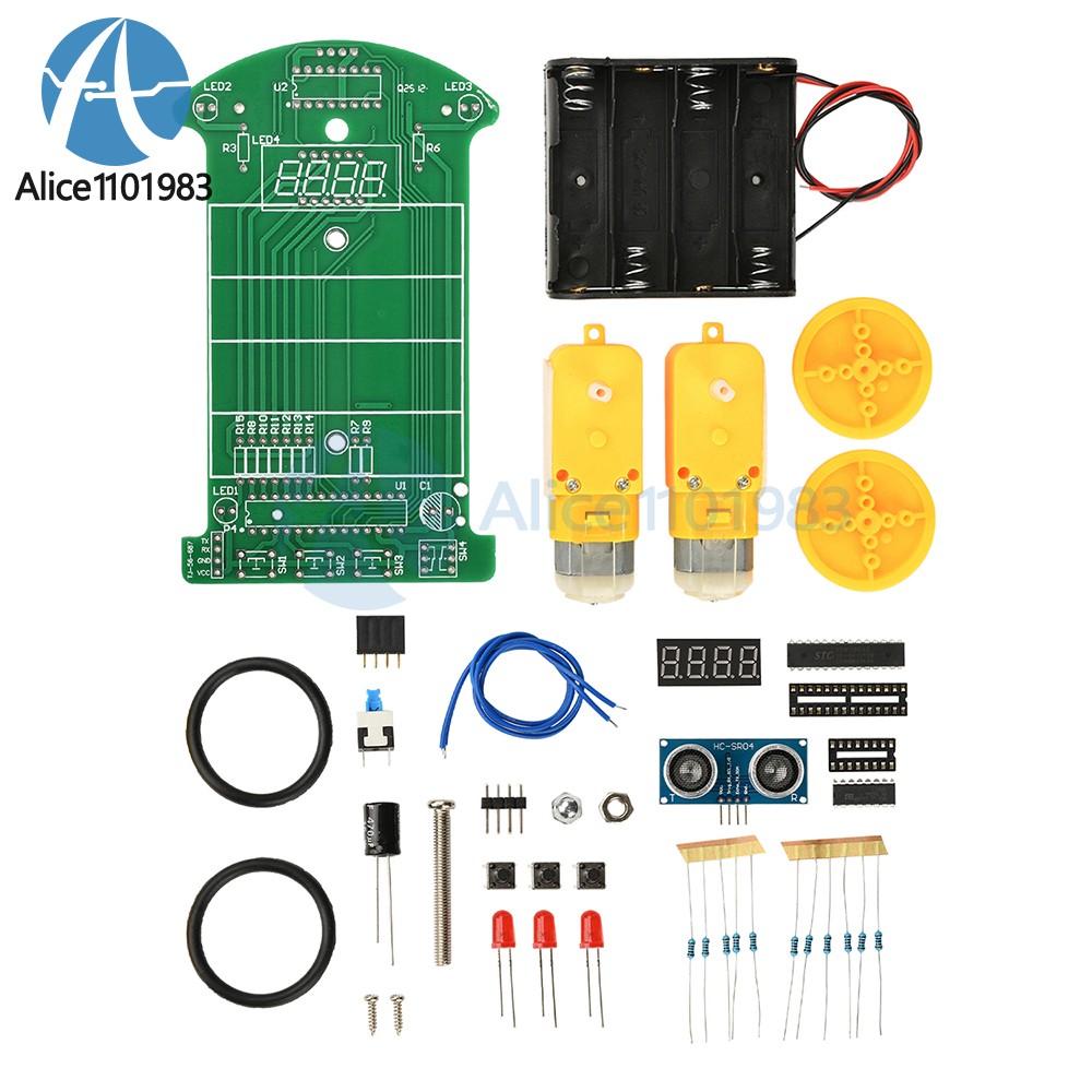 Ultrasonic Ranging Obstacle Avoidance Car DIY Kit intelligent Car programming