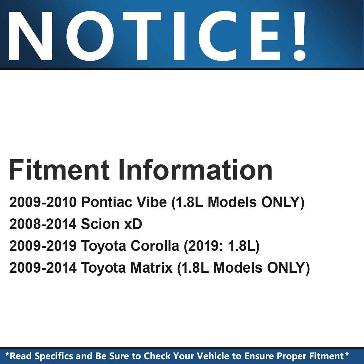 Front Disc Rotors + Brake Pads for Toyota Corolla Matrix Pontiac Vibe Scion xD