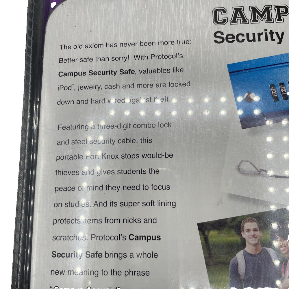 SAFE...CAMPUS SECURITY Safe~In Original Unopened Packaging~BRAND NEW-By Protocol