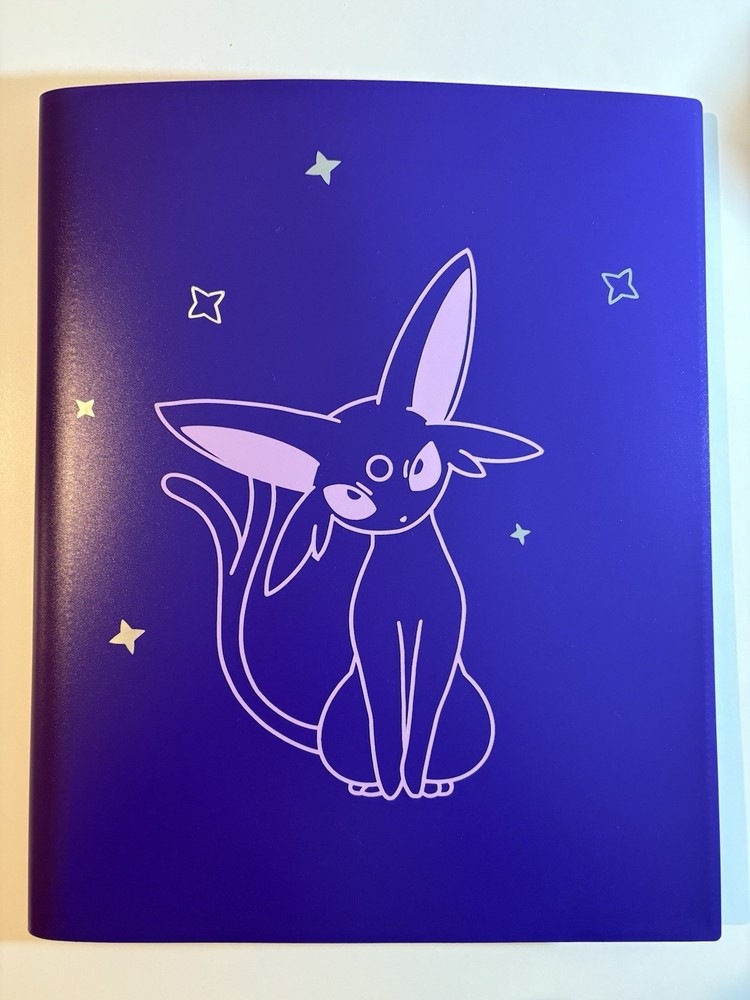 9 Pocket - Strap Binder - 360 Side Loading - Purple Espeon