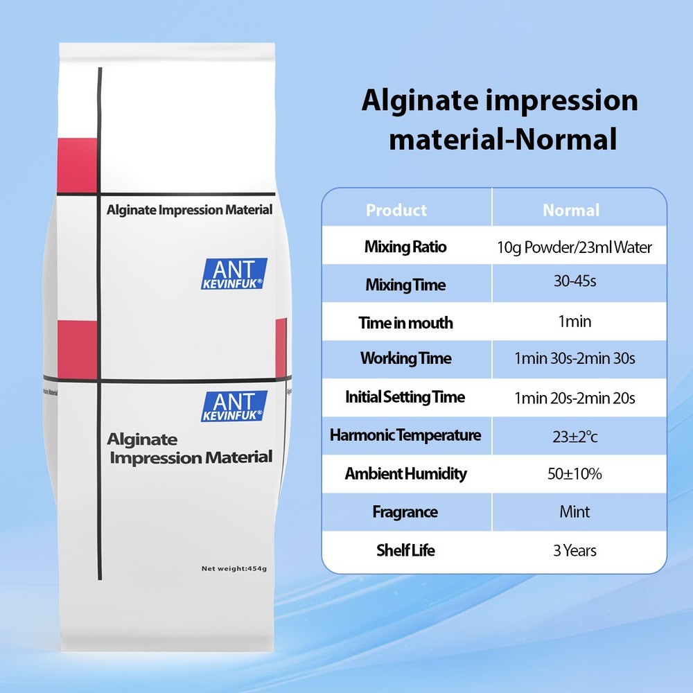 Dental Alginate Impression Material Normal Set Chromatic for Removable Dentures