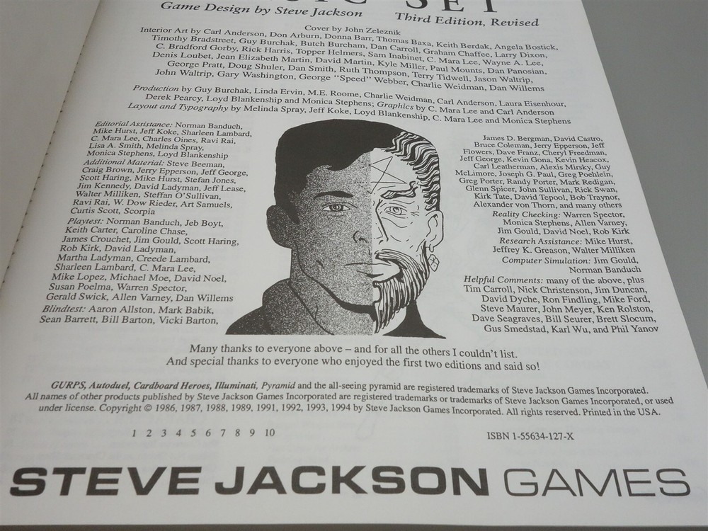 GURPS - Steve Jackson Games: Basic Set - 3rd Edition Rulebook Revised