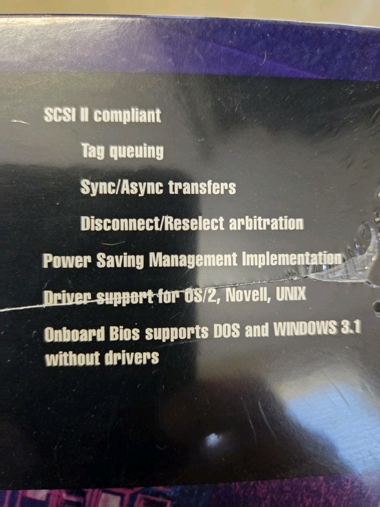 PCI SCSI Bus Master Host Adapter High Performance Sealed