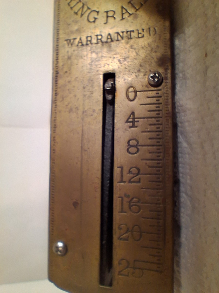 FRARY'S IMPROVED SPRING BALANCE SCALE 25LB