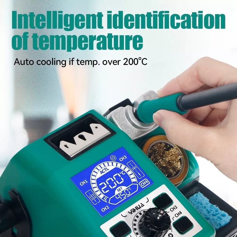 YIHUA 982D-III Precision Hot Tweezers Soldering Iron Station Kit C210/245 Tips