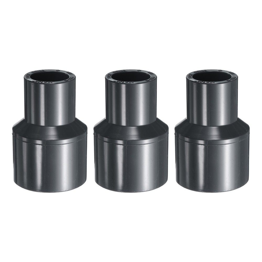 3pcs PVC Reduce Coupling 1 x 1/2" Increaser/Reducer Coupling Pipe Fitting