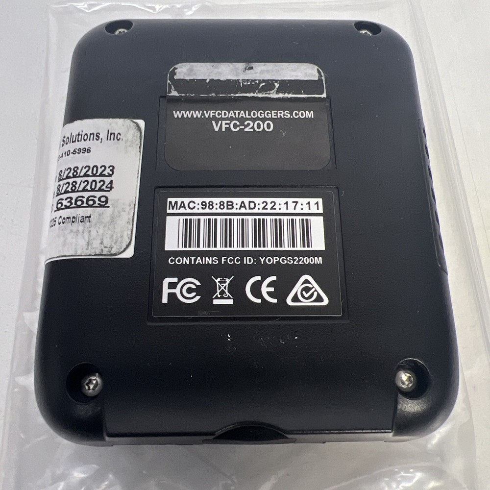 VFC Data Loggers VFC200, VFC-200 WiFi Temperature and Humidity Data Logger