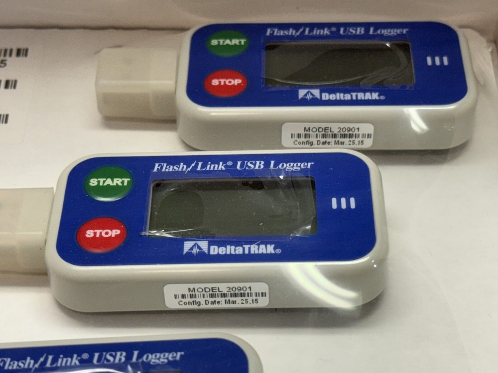 3Pcs DeltaTrak 20901 USB Temperature Logger
